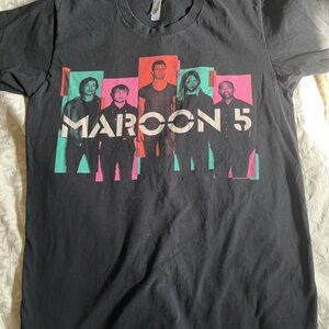 Maroon 5 Black Graphic T-Shirt North America 2013 Tour Merch